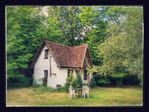 DOMEK MYŚLIWSKI W SADZIE NAD RZEKĄ