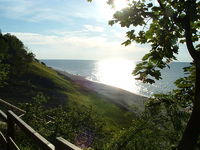 Jastrzębia Góra, widok na plaże